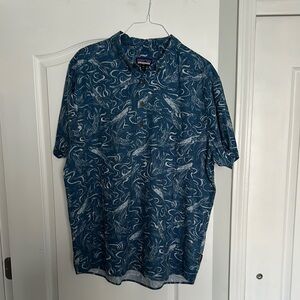 Patagonia Blue Button Down Shirt